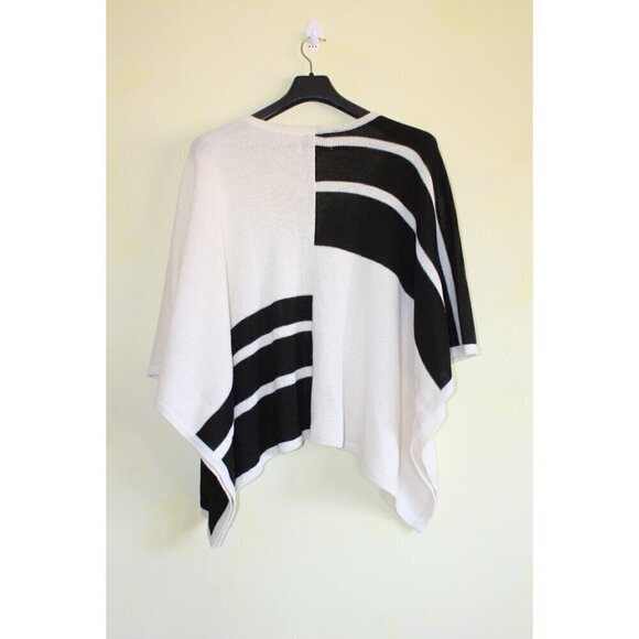 Brochu Walker alpaca & wool blend Cardigan Size One Size Shawl color block Peru - Picture 8 of 9